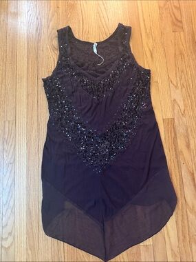 Willow & Clay Dark Plum Embellished Sleeveless Tunic